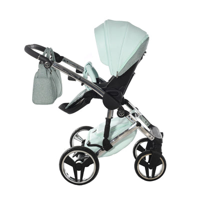 JUNAMA HANDCRAFT GLITTER MINT - 4IN1 (INCLUDES CAR SEAT & ISOFIX BASE)