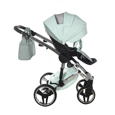 JUNAMA HANDCRAFT GLITTER MINT - 4IN1 (INCLUDES CAR SEAT & ISOFIX BASE)