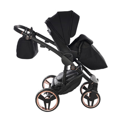 JUNAMA FLUO INDIVIDUAL SATIN BLACK ROSE GOLD - 3IN1 (INCLUDES CAR SEAT)