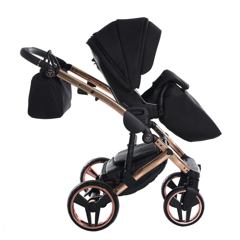 JUNAMA FLUO INDIVIDUAL MIRROR BLACK ROSE GOLD - 3IN1 (INCLUDES CAR SEAT)