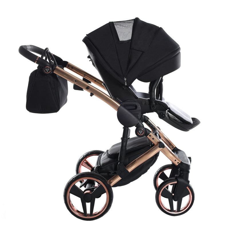 JUNAMA FLUO INDIVIDUAL MIRROR BLACK ROSE GOLD - 3IN1 (INCLUDES CAR SEAT)