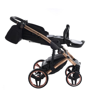 JUNAMA FLUO INDIVIDUAL MIRROR BLACK ROSE GOLD - 3IN1 (INCLUDES CAR SEAT)