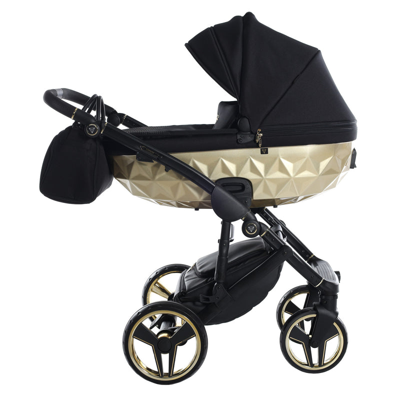 JUNAMA FLUO INDIVIDUAL SATIN BLACK GOLD - 3IN1 (INCLUDES CAR SEAT)