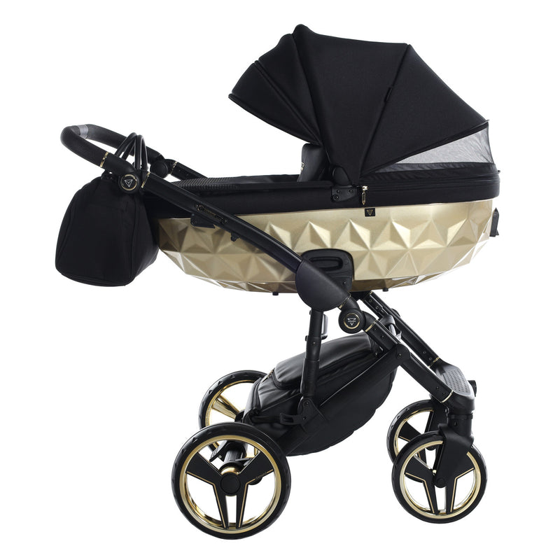 JUNAMA FLUO INDIVIDUAL SATIN BLACK GOLD - 3IN1 (INCLUDES CAR SEAT)