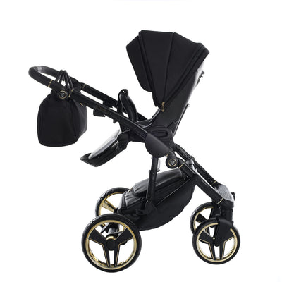 JUNAMA FLUO INDIVIDUAL SATIN BLACK GOLD - 3IN1 (INCLUDES CAR SEAT)