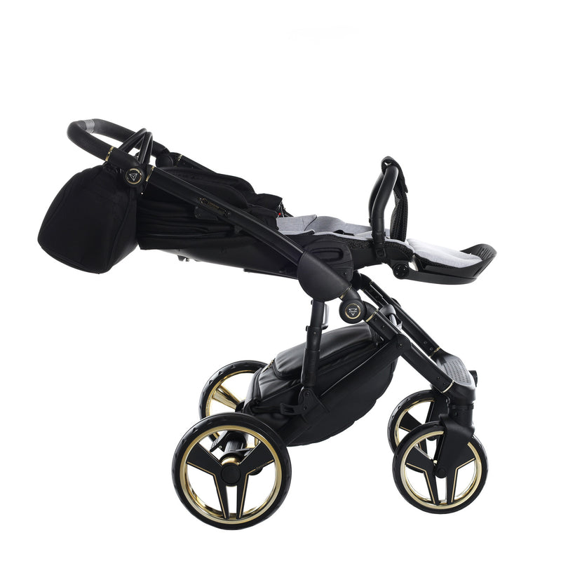 JUNAMA FLUO INDIVIDUAL SATIN BLACK GOLD - 3IN1 (INCLUDES CAR SEAT)