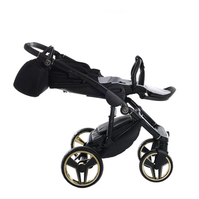 JUNAMA FLUO INDIVIDUAL SATIN BLACK GOLD - 4IN1 (INCLUDES CAR SEAT & ISOFIX BASE)