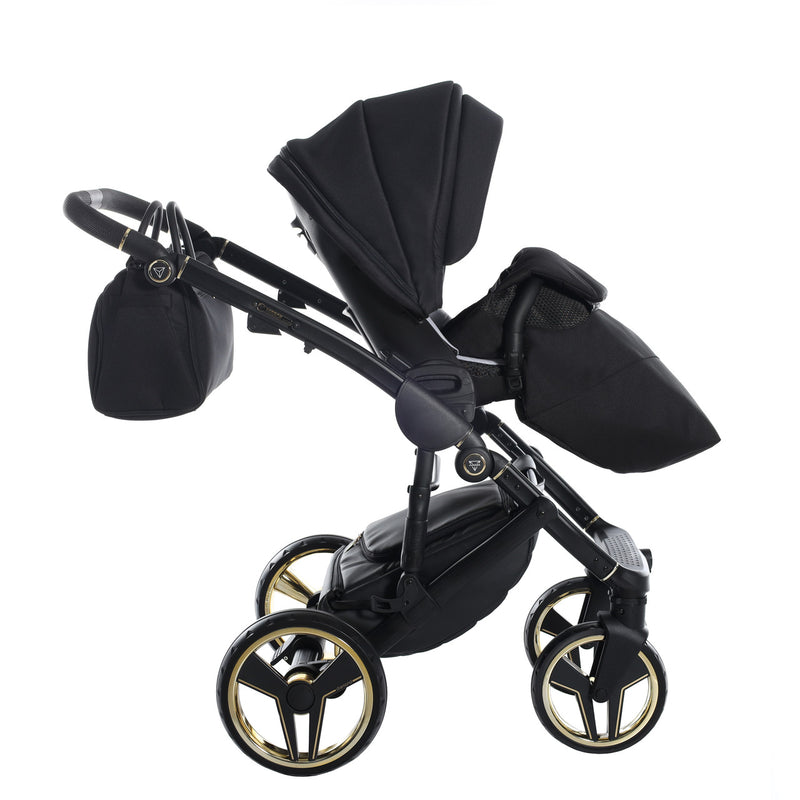 JUNAMA FLUO INDIVIDUAL SATIN BLACK GOLD - 3IN1 (INCLUDES CAR SEAT)