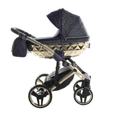 JUNAMA HANDCRAFT ENZO BLACK GOLD - 3IN1 (INCLUDES CAR SEAT)