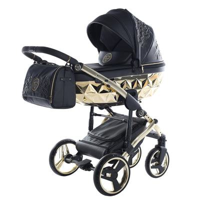 JUNAMA HANDCRAFT ENZO BLACK GOLD - 3IN1 (INCLUDES CAR SEAT)