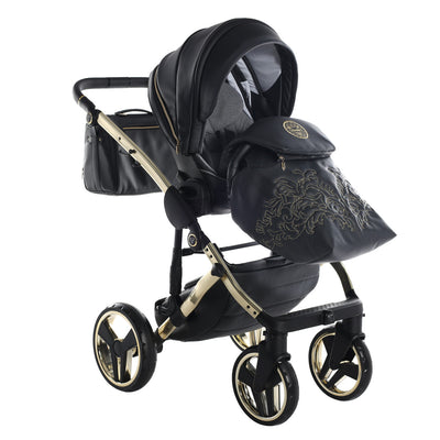 JUNAMA HANDCRAFT ENZO BLACK GOLD - 3IN1 (INCLUDES CAR SEAT)