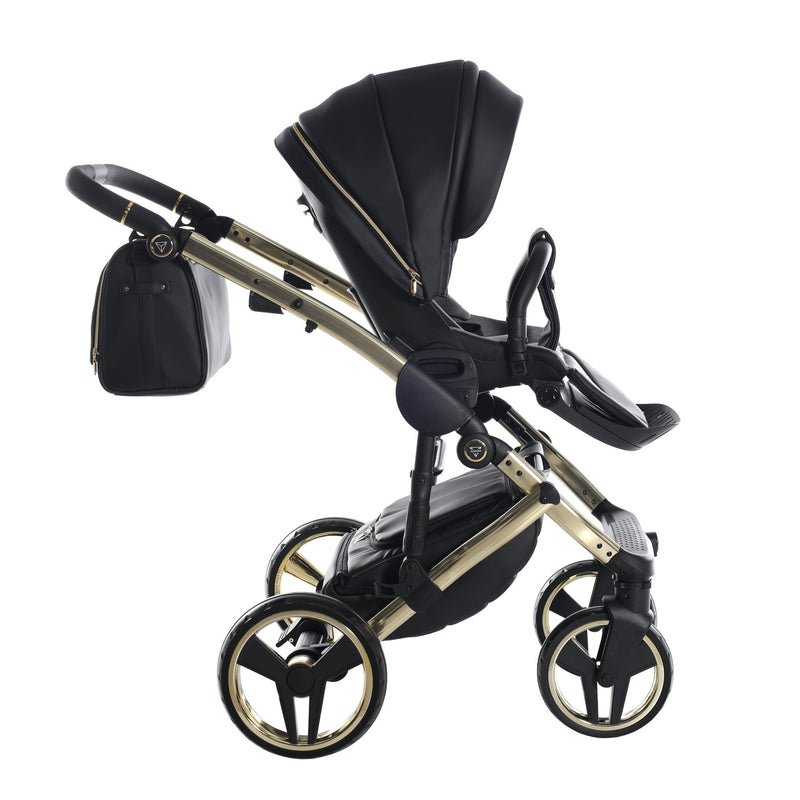 JUNAMA HANDCRAFT ENZO BLACK GOLD - 3IN1 (INCLUDES CAR SEAT)