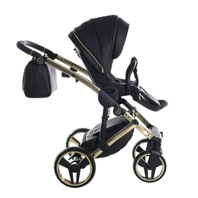 JUNAMA HANDCRAFT ENZO BLACK GOLD - 4IN1 (INCLUDES CAR SEAT & ISOFIX BASE)