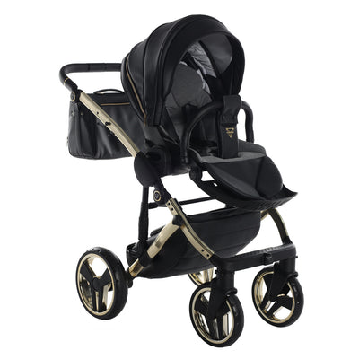 JUNAMA HANDCRAFT ENZO BLACK GOLD - 3IN1 (INCLUDES CAR SEAT)