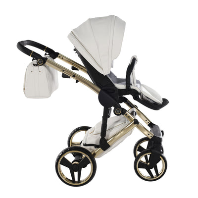 JUNAMA HANDCRAFT ENZO WHITE GOLD - 3IN1 (INCLUDES CAR SEAT)