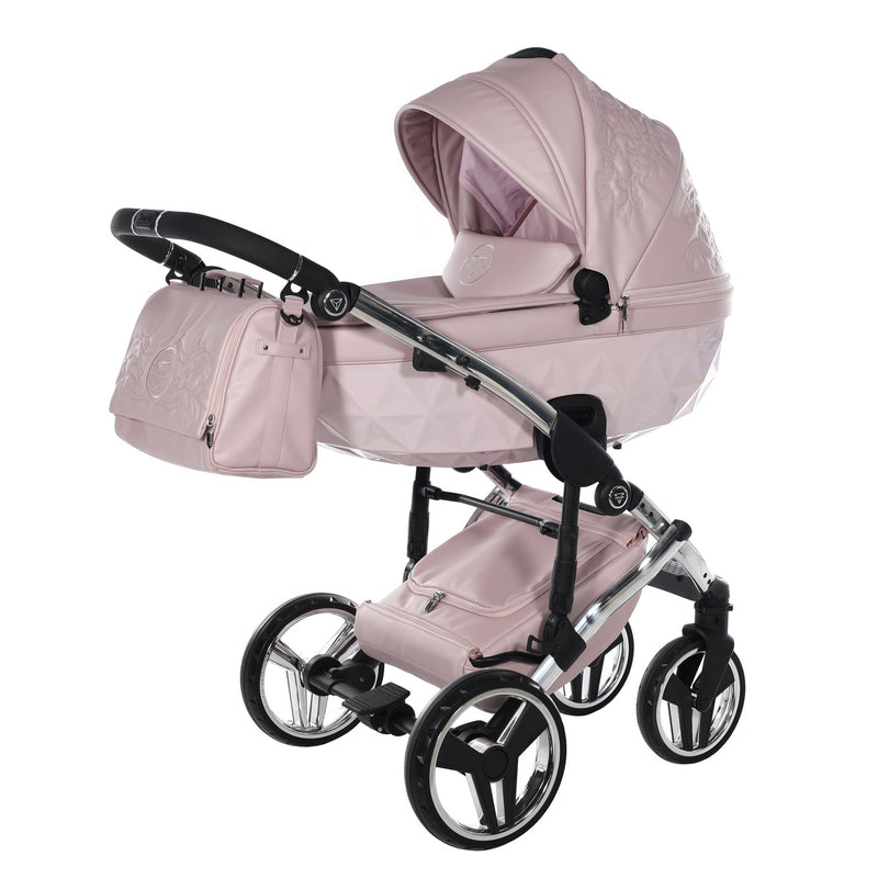 JUNAMA HANDCRAFT ENZO PINK - 4IN1 (INCLUDES CAR SEAT & ISOFIX BASE)