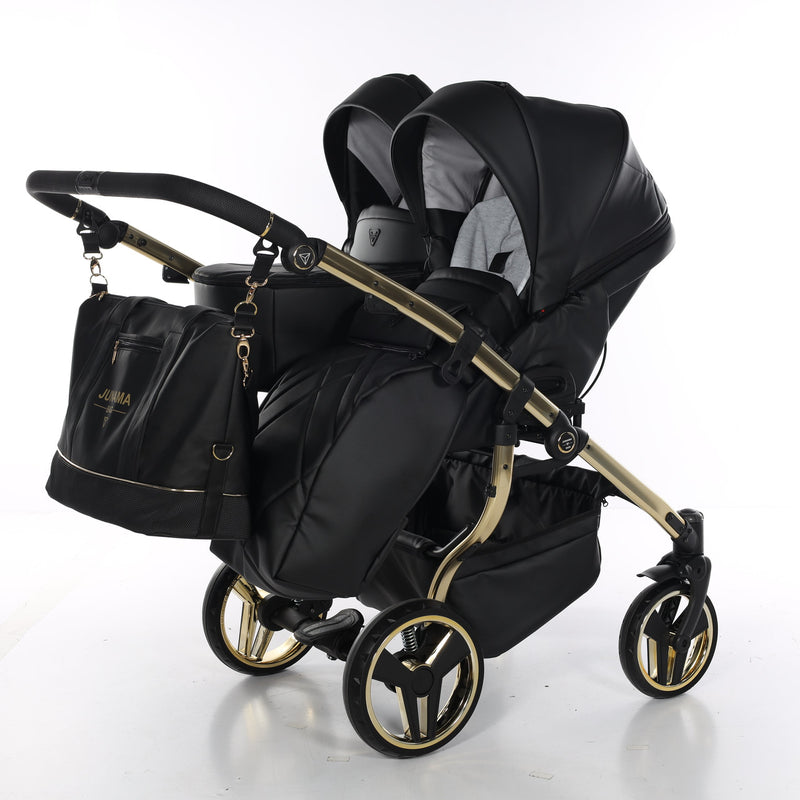 JUNAMA COMPACT DUO BLACK ECO -2IN1 (2 X CARRYCOTS & 2 X SEAT UNITS)