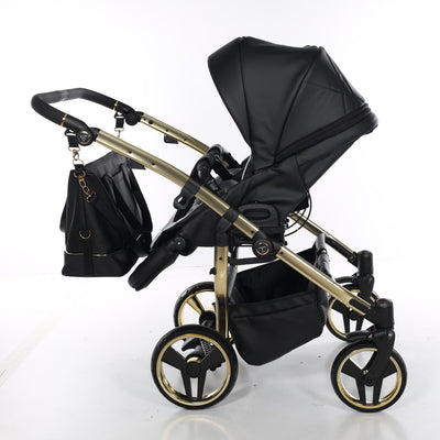 JUNAMA COMPACT DUO BLACK ECO -2IN1 (2 X CARRYCOTS & 2 X SEAT UNITS)