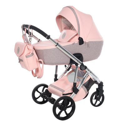 JUNAMA GLITTER ECO PINK - 4IN1 (INCLUDES CAR SEAT & ISOFIX BASE)