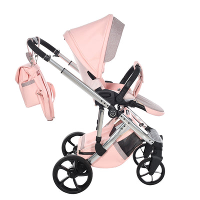 JUNAMA GLITTER ECO PINK - 4IN1 (INCLUDES CAR SEAT & ISOFIX BASE)