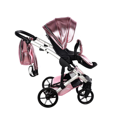 JUNAMA HANDCRAFT GLOSSY PINK - 4IN1 (INCLUDES CAR SEAT & ISOFIX BASE)