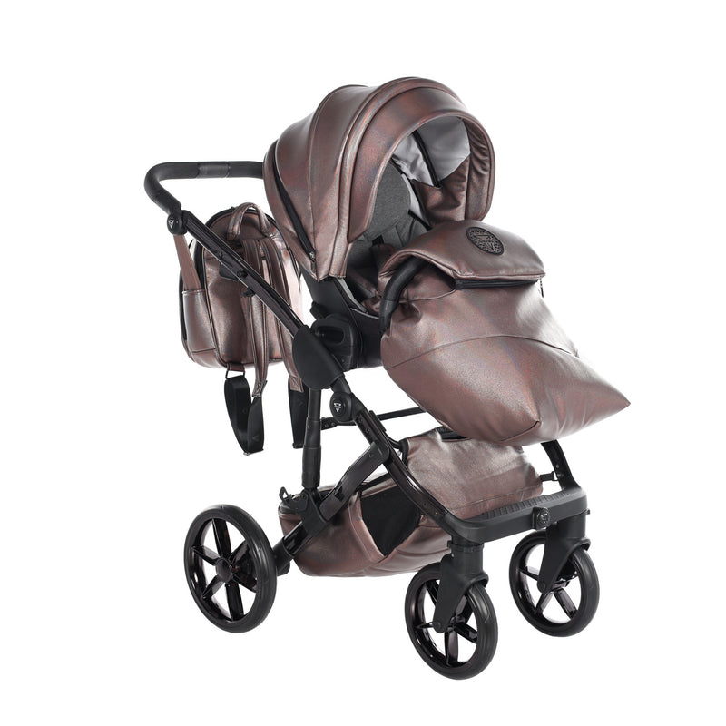 JUNAMA HANDCRAFT GLOSSY CHROMAFLAIR - 3IN1 (INCLUDES CAR SEAT)