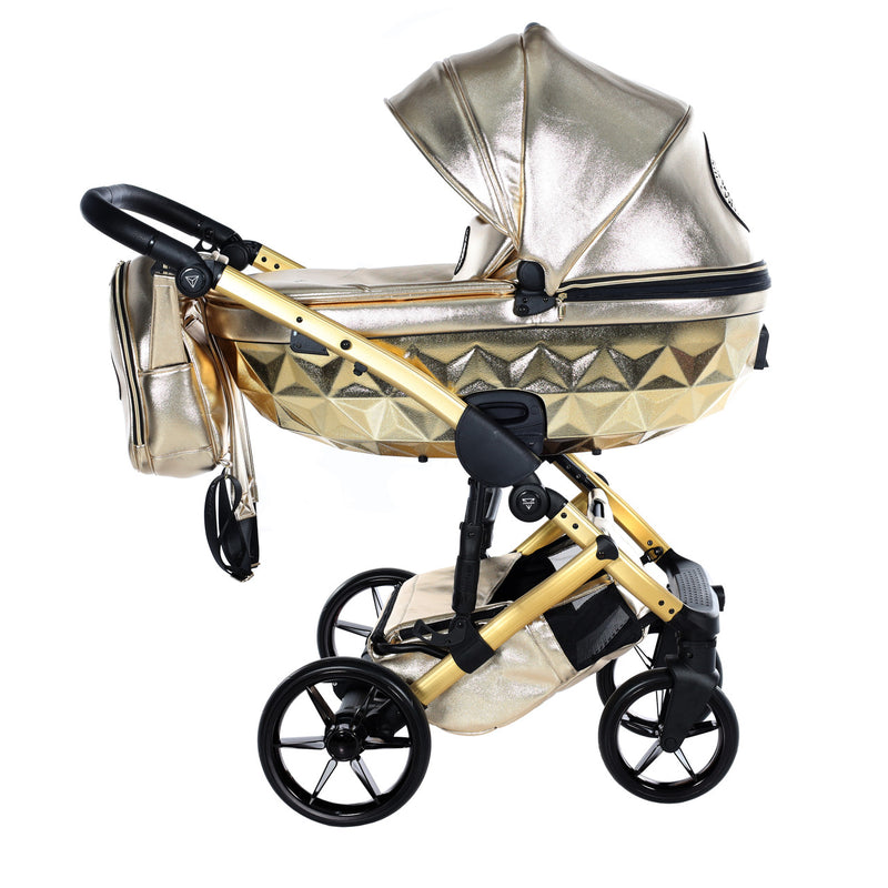 JUNAMA HANDCRAFT GLOSSY GOLD - 3IN1 (INCLUDES CAR SEAT)