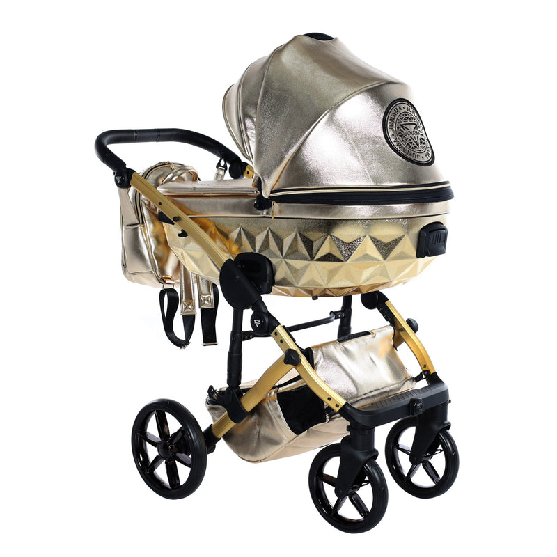 JUNAMA HANDCRAFT GLOSSY GOLD - 3IN1 (INCLUDES CAR SEAT)