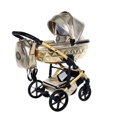 JUNAMA HANDCRAFT GLOSSY GOLD - 3IN1 (INCLUDES CAR SEAT)