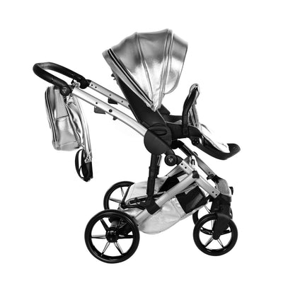 JUNAMA HANDCRAFT GLOSSY SILVER - 3IN1 (INCLUDES CAR SEAT)