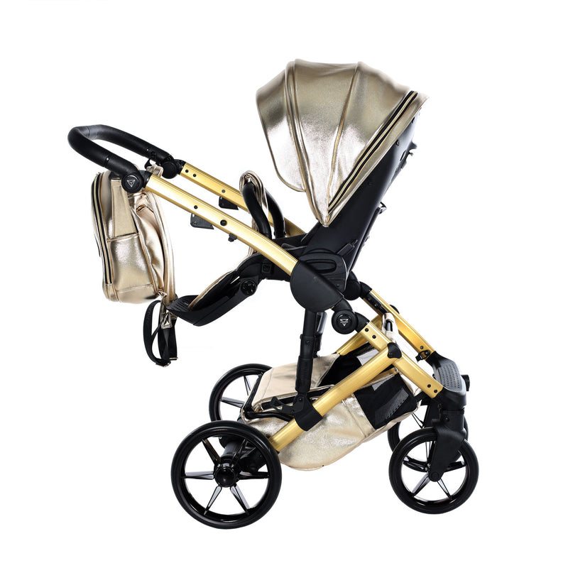 JUNAMA HANDCRAFT GLOSSY GOLD - 3IN1 (INCLUDES CAR SEAT)