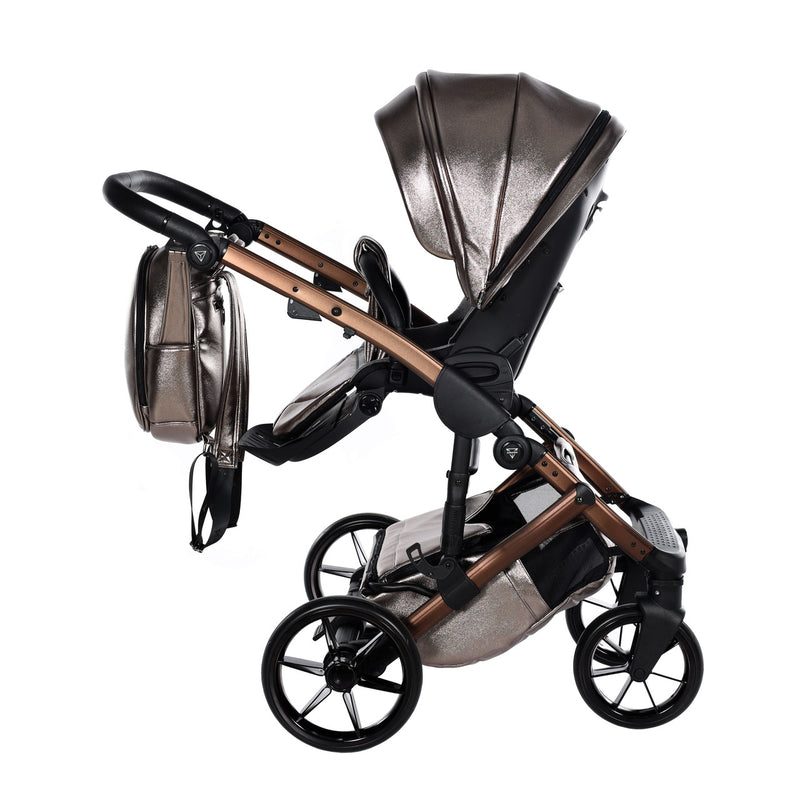 JUNAMA HANDCRAFT GLOSSY BROWN METALLIC - 3IN1 (INCLUDES CAR SEAT)