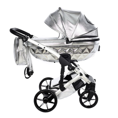 JUNAMA HANDCRAFT GLOSSY SILVER - 3IN1 (INCLUDES CAR SEAT)