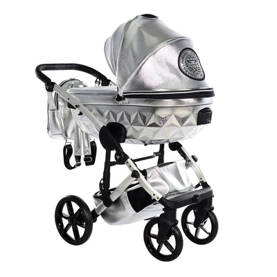 JUNAMA HANDCRAFT GLOSSY SILVER - 3IN1 (INCLUDES CAR SEAT)