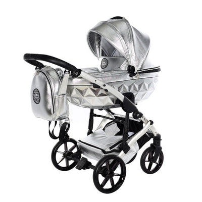 JUNAMA HANDCRAFT GLOSSY SILVER - 3IN1 (INCLUDES CAR SEAT)