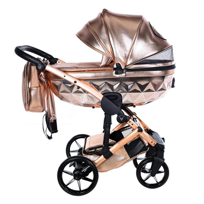 JUNAMA HANDCRAFT GLOSSY ROSE GOLD - 3IN1 (INCLUDES CAR SEAT)