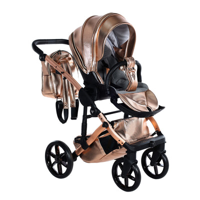 JUNAMA HANDCRAFT GLOSSY ROSE GOLD - 3IN1 (INCLUDES CAR SEAT)