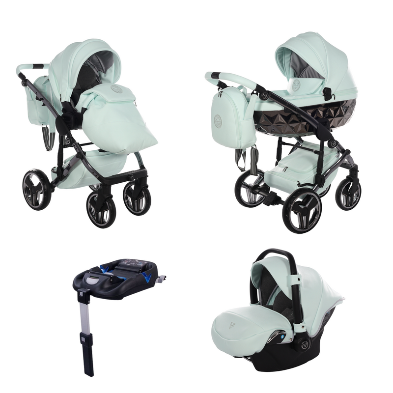 JUNAMA HANDCRAFT PISTACHIO - 4IN1 (INCLUDES CAR SEAT & ISOFIX BASE)