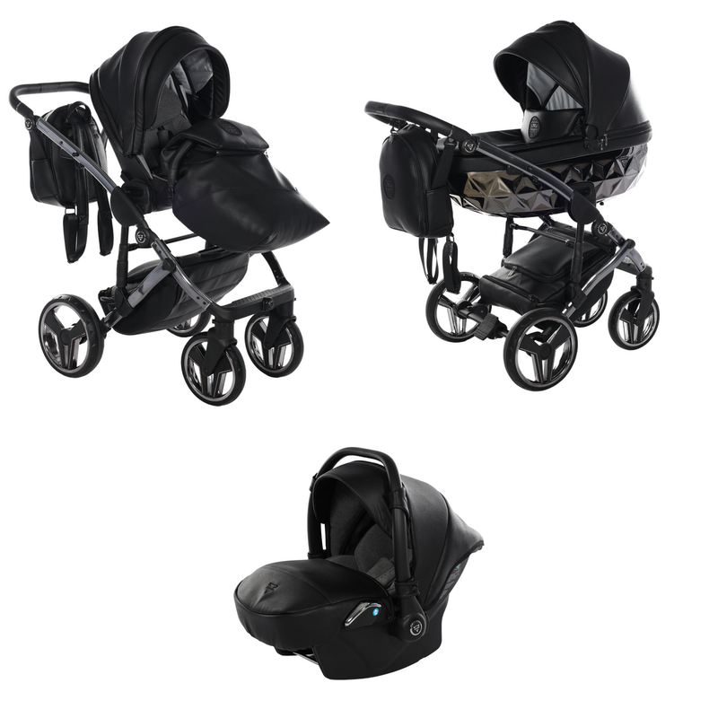 JUNAMA HANDCRAFT BLACK - 3IN1 (INCLUDES CAR SEAT)