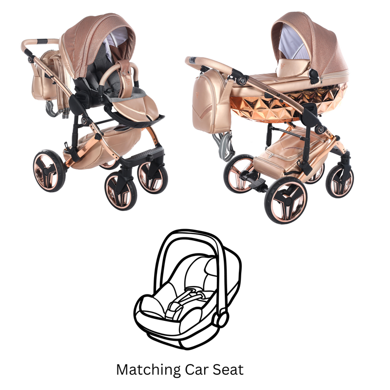 JUNAMA DOLCE ROSE GOLD - 3IN1 (INCLUDES CAR SEAT)