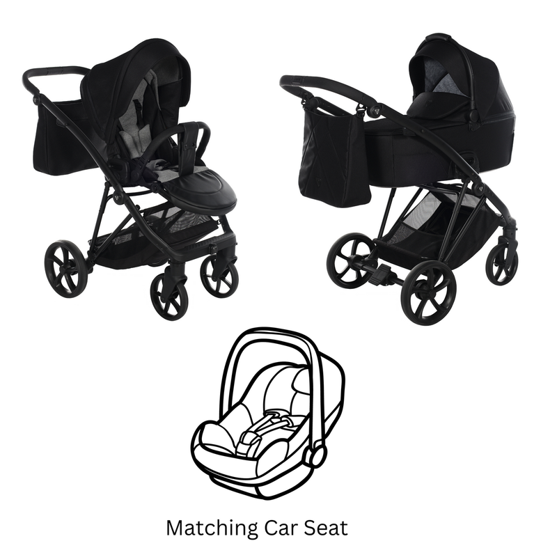 JUNAMA AIR V3 BLACK - 3IN1 (INCLUDES CAR SEAT)