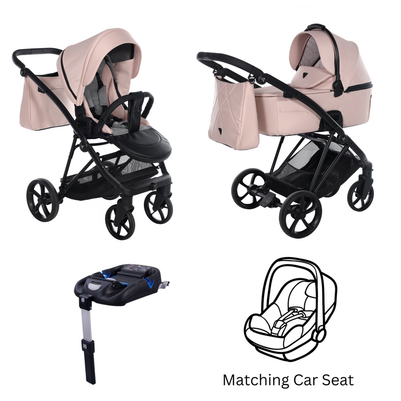 JUNAMA AIR V3 PINK - 4IN1 (INCLUDES CAR SEAT & ISOFIX BASE)