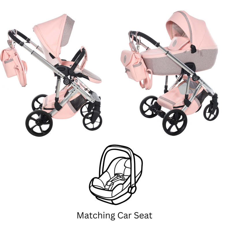 JANAMA GLITTER ECO PINK - 3IN1 (INCLUDES CAR SEAT)