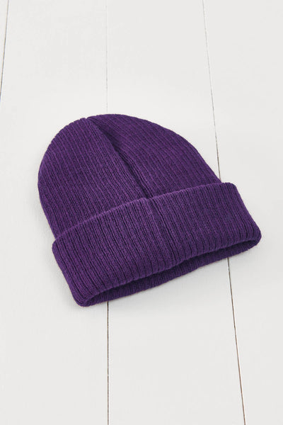 Grass & Air - Icelandic Amethyst Purple Beanie