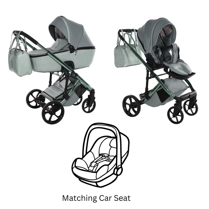 JUNAMA GLITTER MINT - 3IN1 (INCLUDES CAR SEAT)