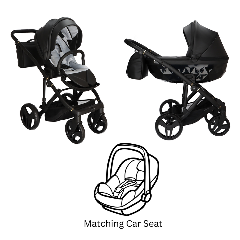 JUNAMA CLASSIC BLACK - 3IN1 (INCLUDES CAR SEAT)