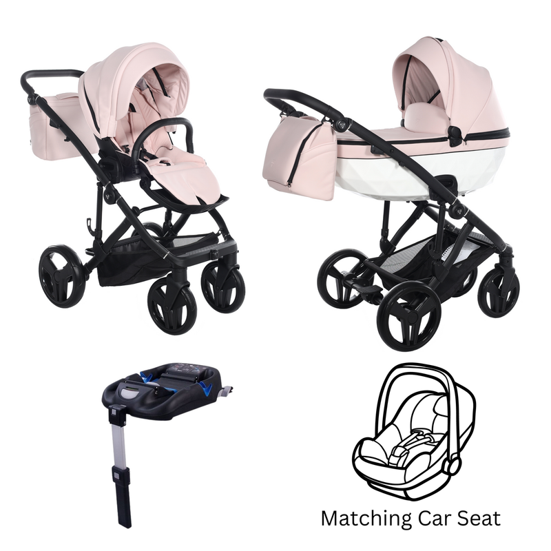 JUNAMA CLASSIC PINK - 4IN1 (INCLUDES CAR SEAT & ISOFIX BASE)