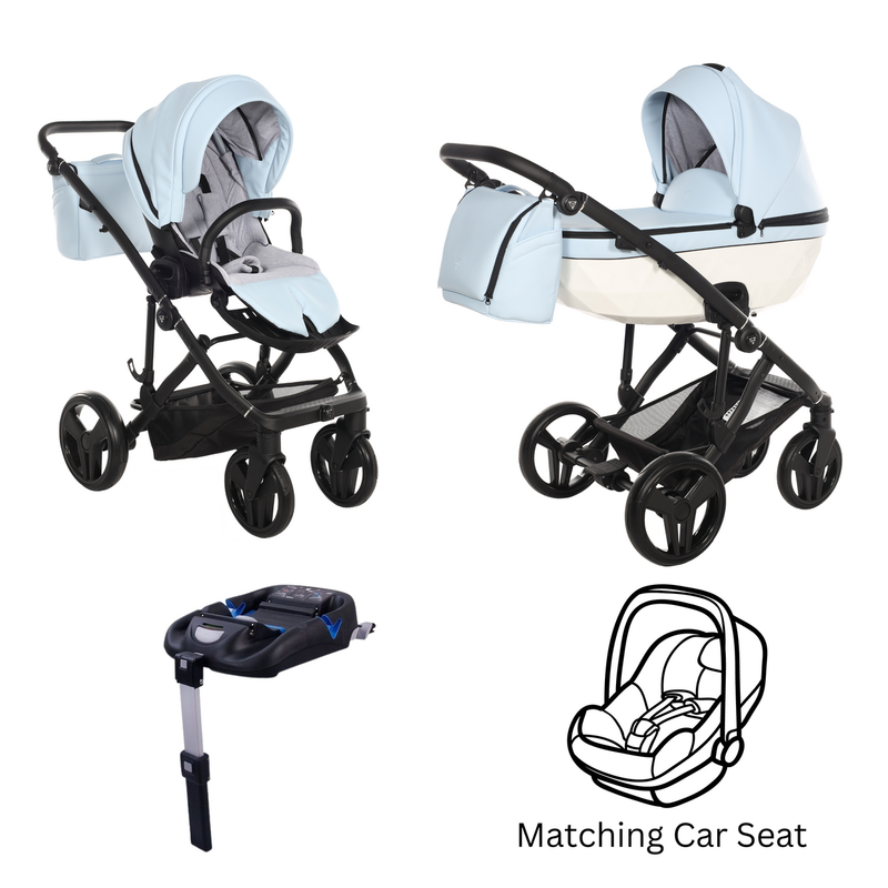 JUNAMA CLASSIC BLUE - 4IN1 (INCLUDES CAR SEAT & ISOFIX BASE)