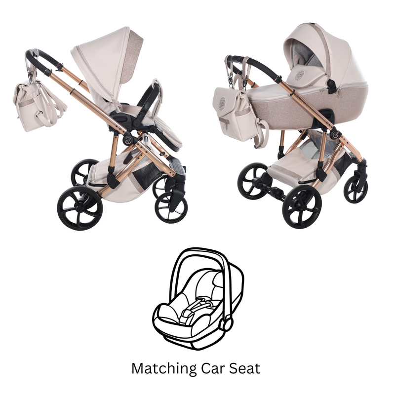 JUNAMA GLITTER ECO BEIGE - 3IN1 (INCLUDES CAR SEAT)