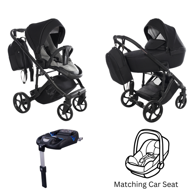 JUNAMA TERMO BLACK - 4IN1 (INCLUDES CAR SEAT & ISOFIX BASE)